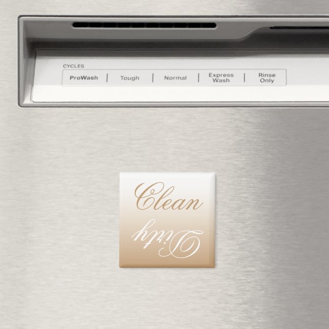 Latte Ombre Dishwasher Clean/Dirty Magnet (In Situ (Dishwasher))