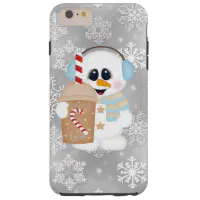 Latte Snowman iPhone 6 plus tough case