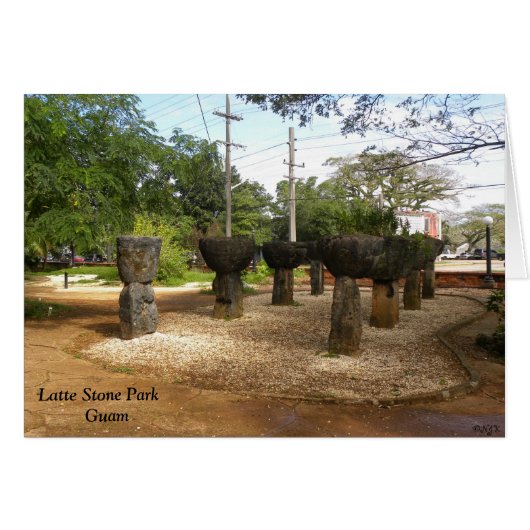 Latte Stone Park Guam Cards (Front Horizontal)