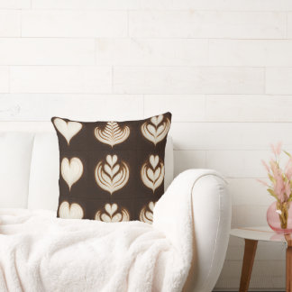 Latte  throw pillow