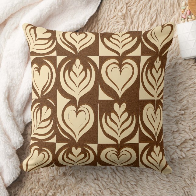 Latte  throw pillow (Blanket)