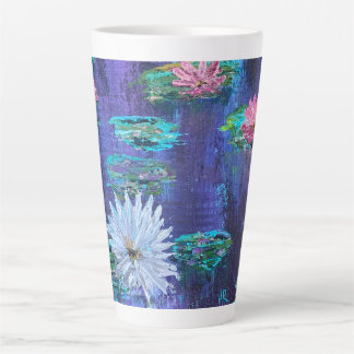 Latte & Water Lillies Mug