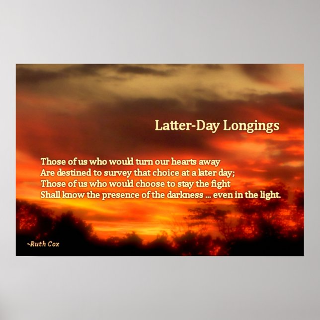 Latter-Day Longings Poster (Front)