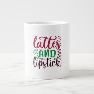 lattes and lipstick giant coffee mug