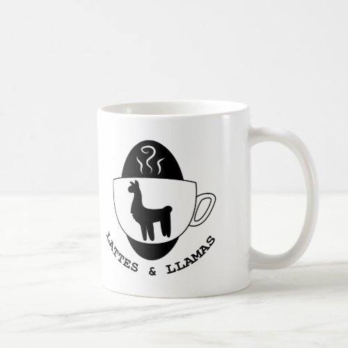 Lattes and Llamas Logo Mug