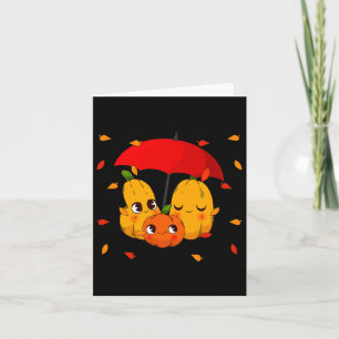 Lattes Pumpkin Spice Fall Autumn Halloween Women Card