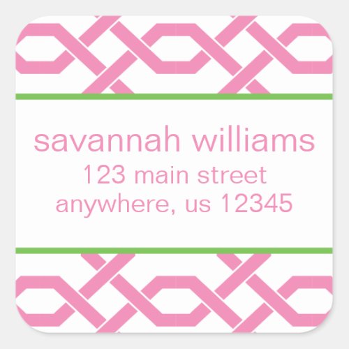 Lattice and Grosgrain Return Address Labels