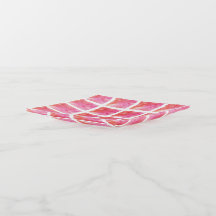 Lattice and Marble Effect Pink and Orange