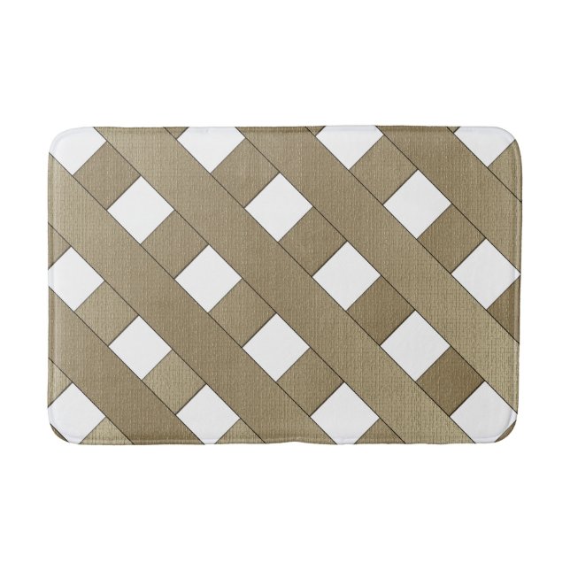 Lattice Fence by Shirley Taylor Bathroom Mat (Front)