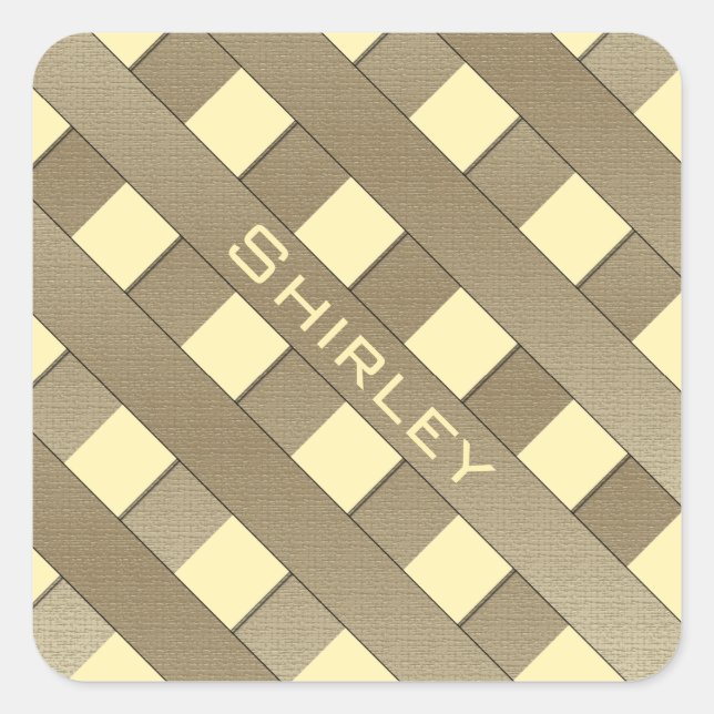 Lattice Fence by Shirley Taylor Square Sticker (Front)