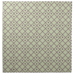 Lattice Pansy Tea Towel Cloth Napkin