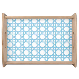 Lattice Print Design Serving Tray
