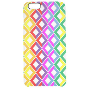 Lattice Rainbow Clear iPhone 6 Plus Case