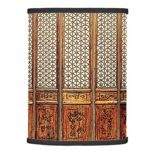 LATTICE WOODEN PANELS LAMP SHADE (Right)