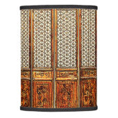 LATTICE WOODEN PANELS LAMP SHADE (Front)