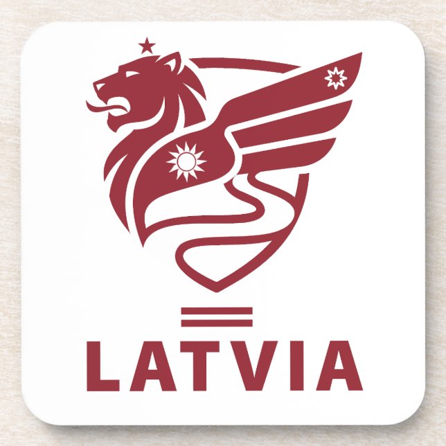 Latvia Baltic State Northern Europe Beverage Coaster (Front)