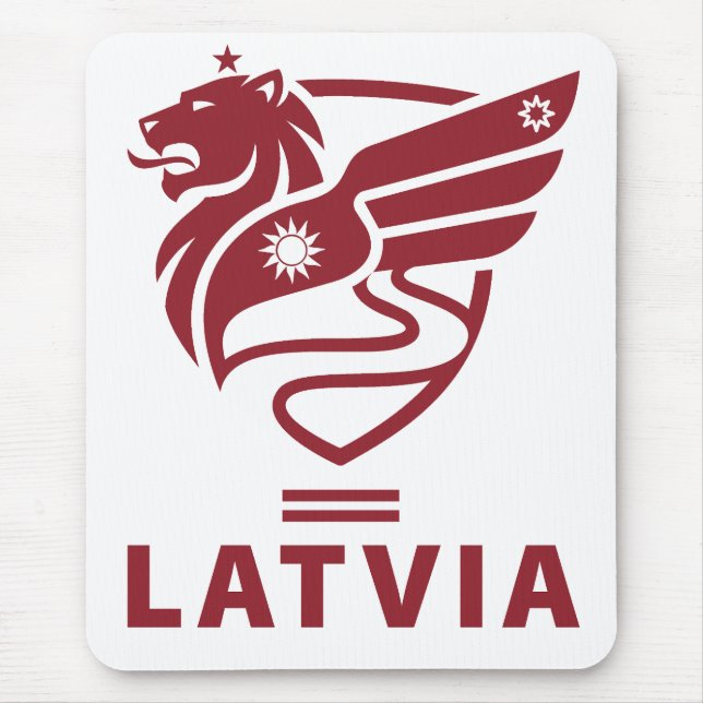 Latvia Baltic State Northern Europe Mouse Pad (Front)