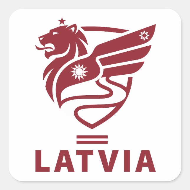 Latvia Baltic State Northern Europe Square Sticker (Front)