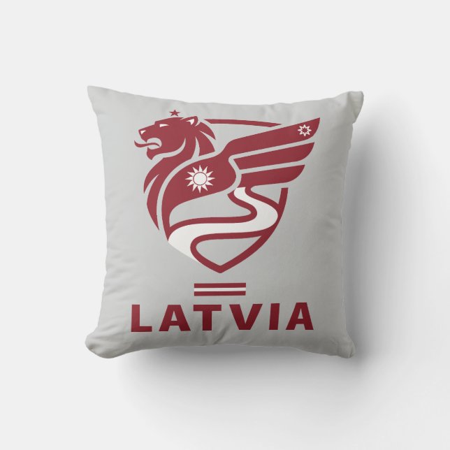 Latvia Baltic State Northern Europe Throw Pillow (Front)