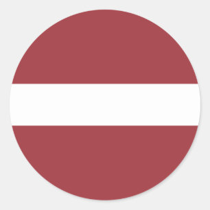 latvia classic round sticker