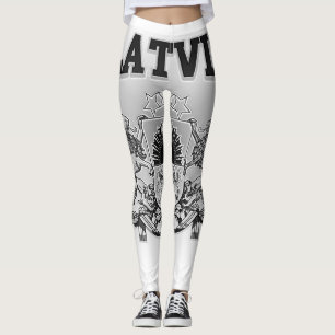 Latvia Coat of Arms Leggings