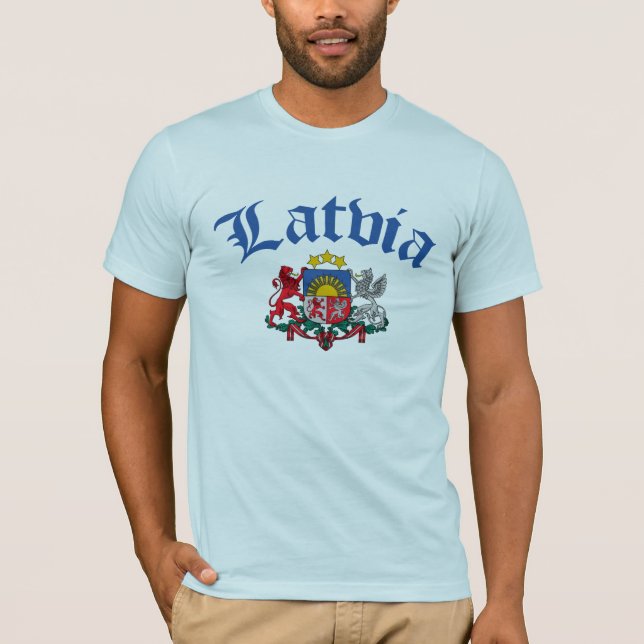 Latvia Coat of Arms T-Shirt (Front)