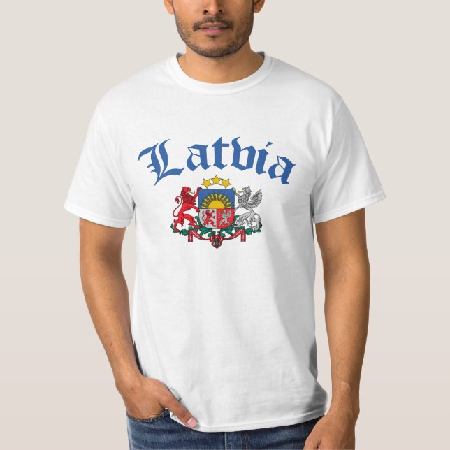 Latvia Coat of Arms T-Shirt (Front)
