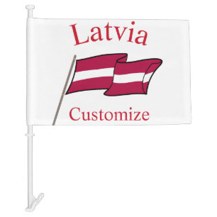Latvia Country Flag Thunder_Cove