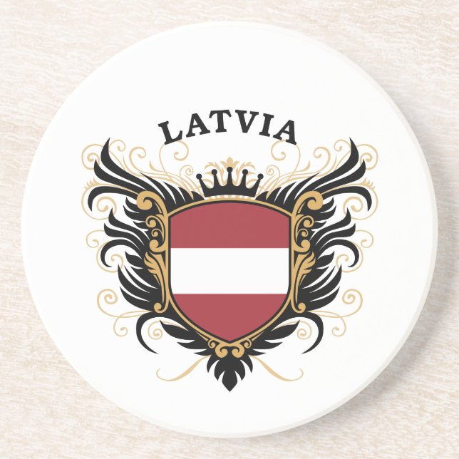 Latvia Drink Coaster (Front)