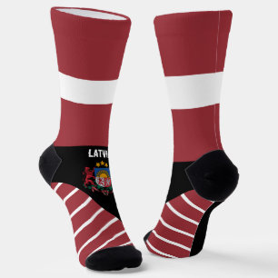 Latvia, fashion, Latvian flag, patriotic Socks