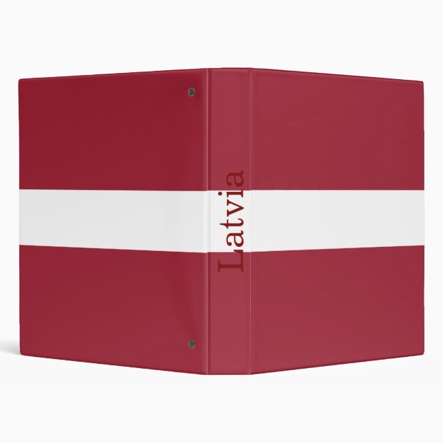 Latvia Flag 3 Ring Binder (Background)
