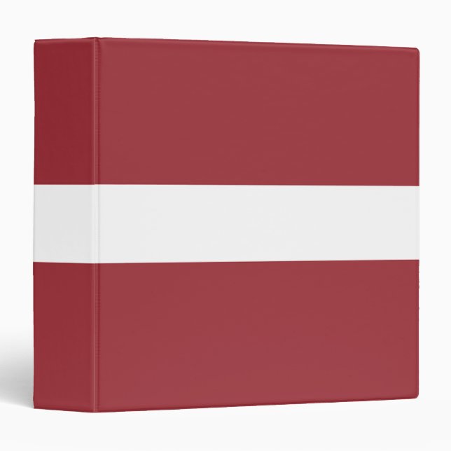 Latvia Flag 3 Ring Binder (Front/Spine)