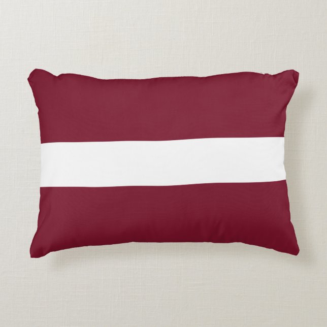 Latvia flag accent pillow (Front)