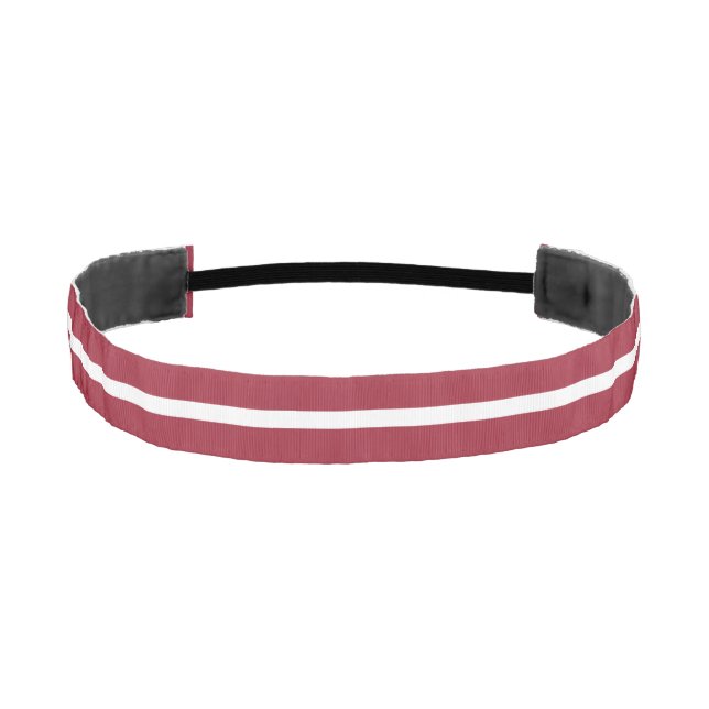 Latvia Flag Athletic Headband (Front)