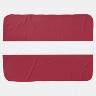 Latvia Flag Baby Blanket