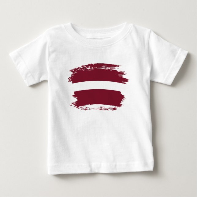 Latvia flag baby T-Shirt (Front)
