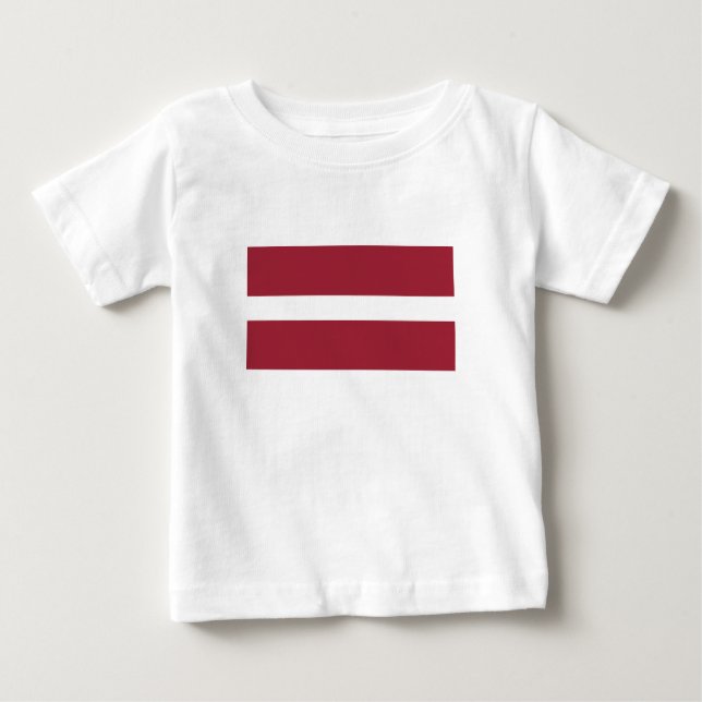 Latvia Flag Baby T-Shirt (Front)