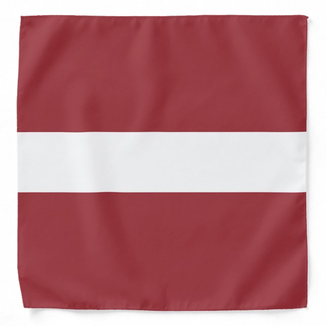 Latvia Flag Bandana (Front)