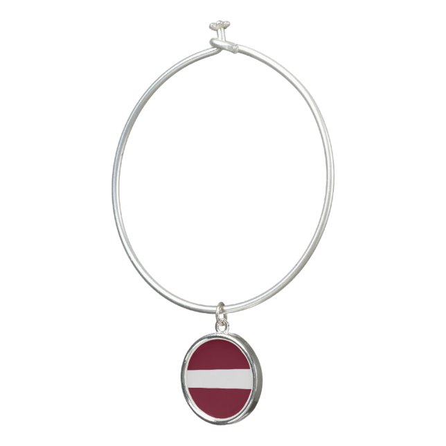 Latvia flag bangle bracelet (3/4)