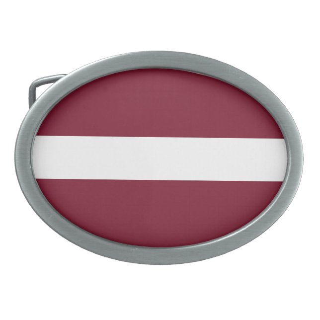 Latvia flag belt buckle (Front)