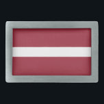 Latvia Flag Belt Buckle<br><div class="desc">Patriotic flag of Latvia.</div>