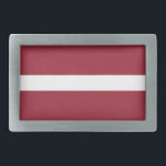 Latvia Flag Belt Buckle<br><div class="desc">Patriotic flag of Latvia.</div>