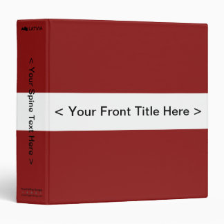 Latvia Flag Binder