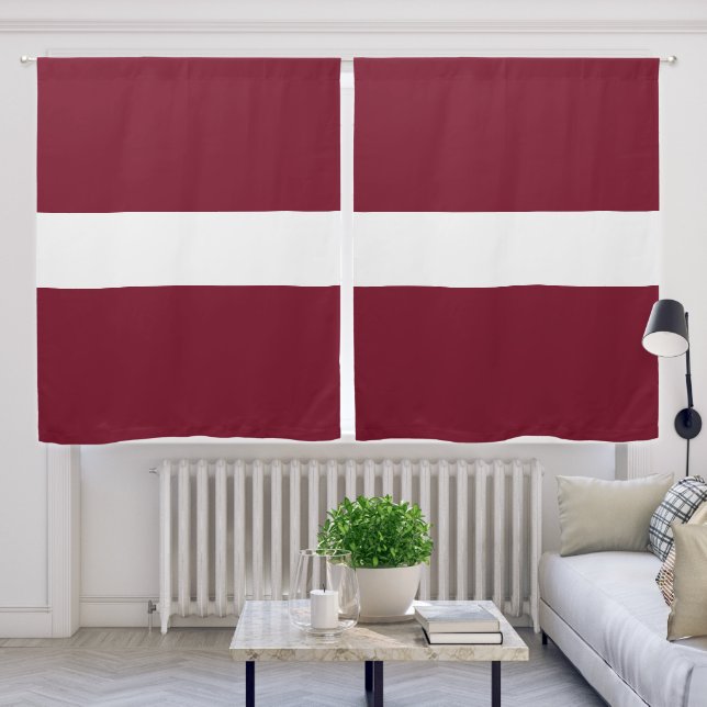 Latvia flag blackout curtains (Living Room)