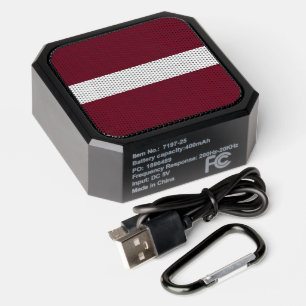Latvia flag bluetooth speaker