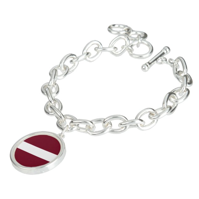 Latvia flag bracelet (Side)