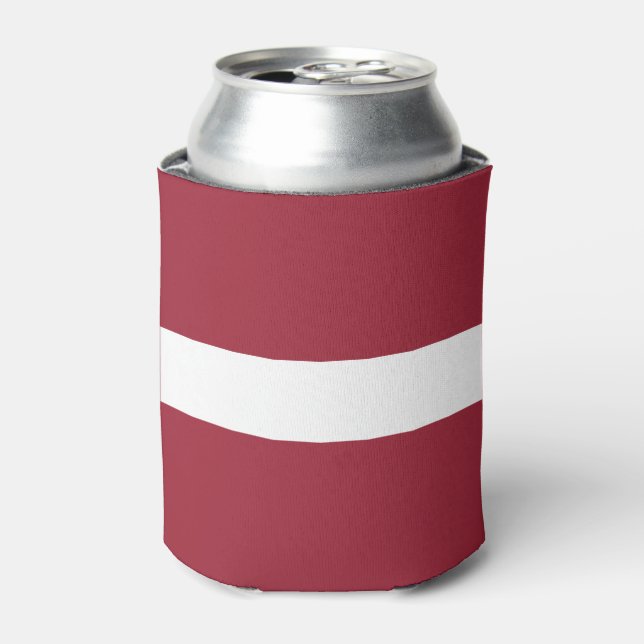 Latvia Flag Can Cooler (Can Front)