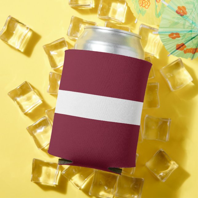 Latvia flag can cooler (In Situ Summer)