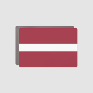 Latvia Flag Car Magnet