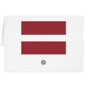 Latvia Flag Cards (Back Horizontal)